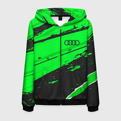 Мужская толстовка на молнии Audi sport green