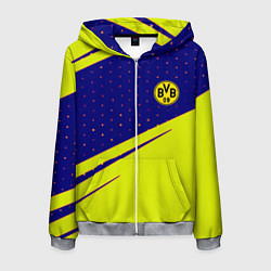 Мужская толстовка на молнии Borussia logo geometry