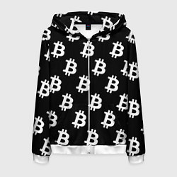 Мужская толстовка на молнии Биткоин блокчейн