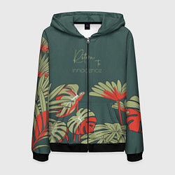 Мужская толстовка на молнии Заросли джунгли - возвращение к невинности