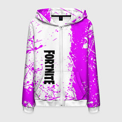 Мужская толстовка на молнии Fortnite pink color