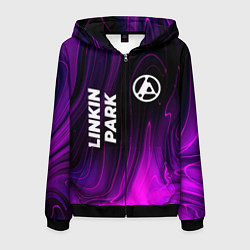 Мужская толстовка на молнии Linkin Park 2024 violet plasma