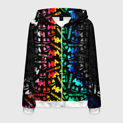 Мужская толстовка на молнии Marshmello neon color