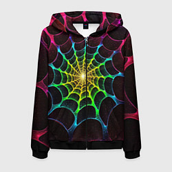 Мужская толстовка на молнии Психоделика текстура фрактал