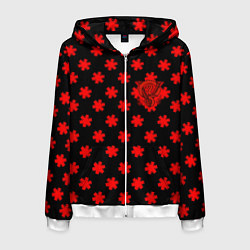 Мужская толстовка на молнии Bullet for my valentine pattern