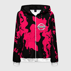 Мужская толстовка на молнии Nissan fire pink