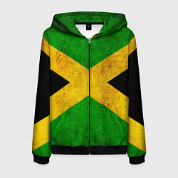 Мужская толстовка на молнии Jamaica flag
