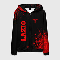 Мужская толстовка на молнии Lazio - red gradient вертикально