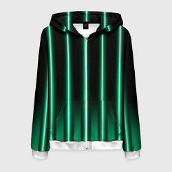 Мужская толстовка на молнии Neon turquoise