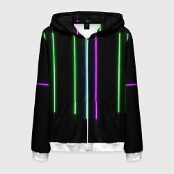 Мужская толстовка на молнии Neon stripes