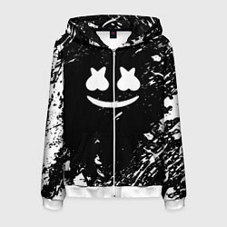 Мужская толстовка на молнии Marshmello брызги красок