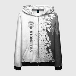 Мужская толстовка на молнии Valencia - white gradient по-вертикали