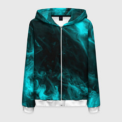 Мужская толстовка на молнии Neon smoke