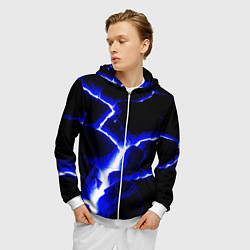 Толстовка 3D на молнии мужская The rift, цвет: 3D-белый — фото 2