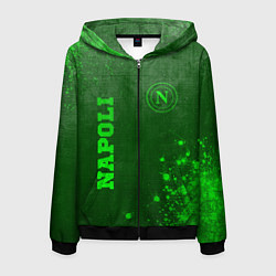 Мужская толстовка на молнии Napoli - green gradient вертикально