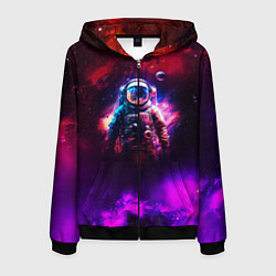 Мужская толстовка на молнии Космонавт пламенный