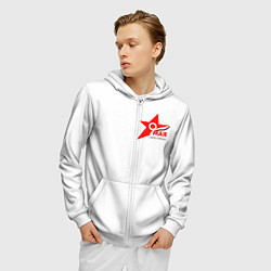 Толстовка 3D на молнии мужская Праздник-9 мая, цвет: 3D-белый — фото 2