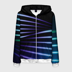 Мужская толстовка на молнии Color black blue