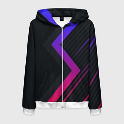Мужская толстовка на молнии Color black line
