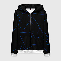 Мужская толстовка на молнии Color blue line