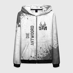 Мужская толстовка на молнии Die Antwoord - white gradient вертикально