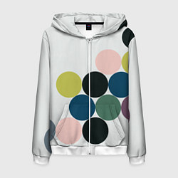 Мужская толстовка на молнии Кластер чил - абстракция