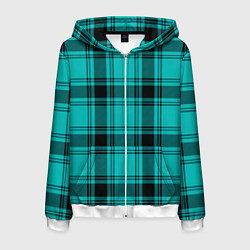 Мужская толстовка на молнии Checkered blue