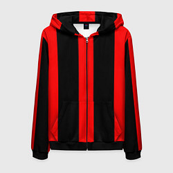 Мужская толстовка на молнии Color black red lines
