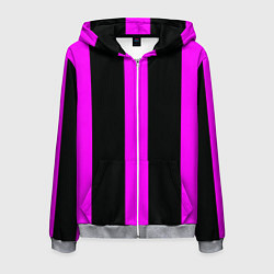 Мужская толстовка на молнии Color black pink lines