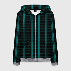 Мужская толстовка на молнии Color blue dark stripe