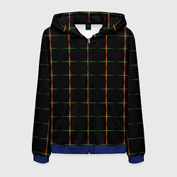 Мужская толстовка на молнии Color black orange green crosses