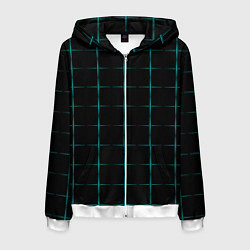Мужская толстовка на молнии Color black blue crosses