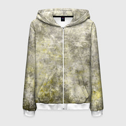 Мужская толстовка на молнии Абстракция - yellow acidic liquid