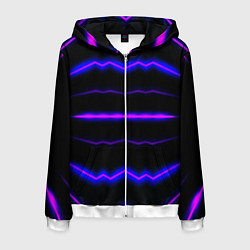 Мужская толстовка на молнии Color multicoloured neon stripes