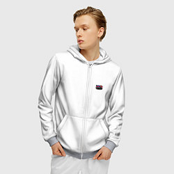 Толстовка 3D на молнии мужская Mercedes amg, цвет: 3D-меланж — фото 2