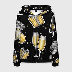 Мужская толстовка на молнии Новогодний вайб