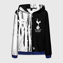 Мужская толстовка на молнии Tottenham Hotspur белые краски