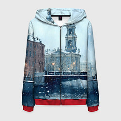 Мужская толстовка на молнии Зимний Питер