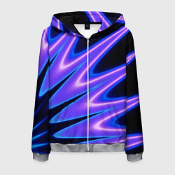 Толстовка 3D на молнии мужская Color multi-colored neon, цвет: 3D-меланж