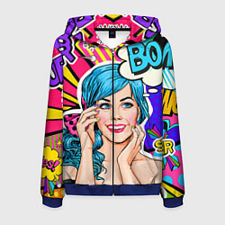 Мужская толстовка на молнии Pop art