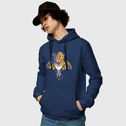 Толстовка-худи хлопковая мужская Florida Panthers, цвет: тёмно-синий — фото 2