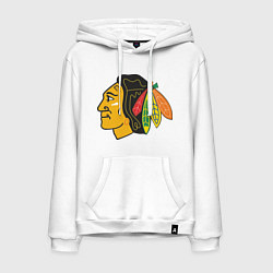 Толстовка-худи хлопковая мужская Chicago Blackhawks, цвет: белый