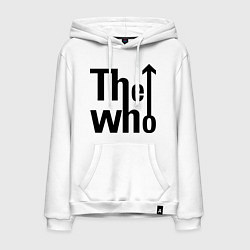 Толстовка-худи хлопковая мужская The Who, цвет: белый