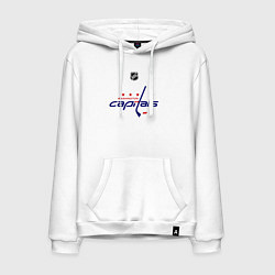 Толстовка-худи хлопковая мужская Washington Capitals: Ovechkin 8, цвет: белый