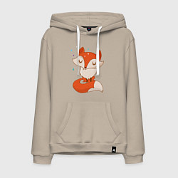 Мужская толстовка-худи Лисичка