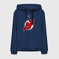 Толстовка-худи хлопковая мужская New Jersey Devils: Kovalchuk 17, цвет: тёмно-синий