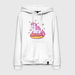 Мужская толстовка-худи Единорог на пончике