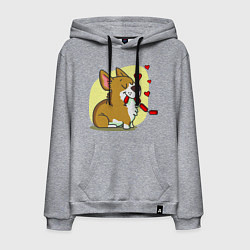 Мужская толстовка-худи Влюбленный песик