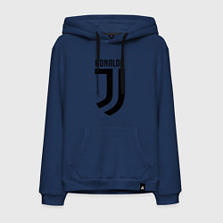 Толстовка-худи хлопковая мужская Ronaldo CR7, цвет: тёмно-синий