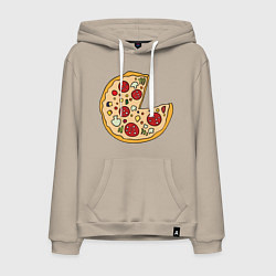 Мужская толстовка-худи Пицца парная